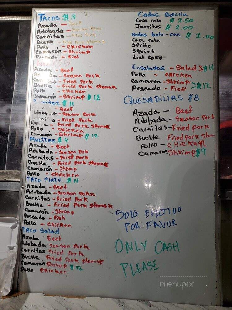 Los Plebes - Lone Pine, CA menu_pic