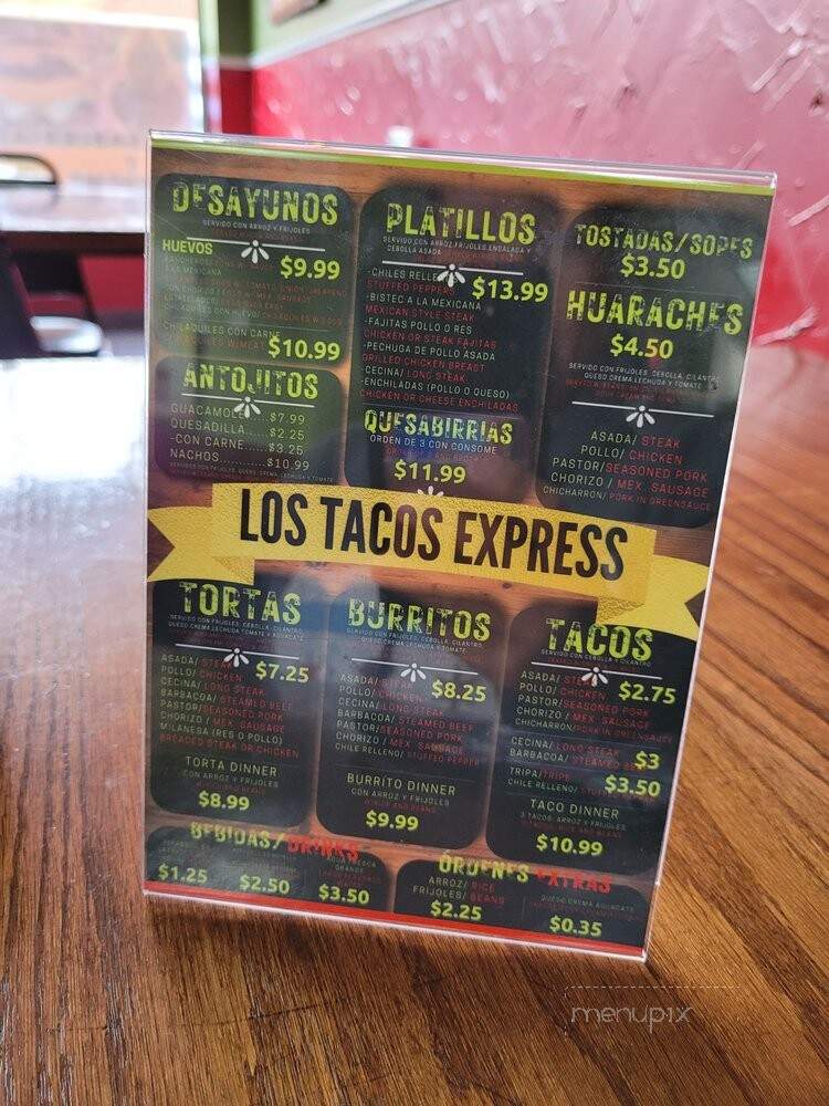 Los Tacos Express - Chicago, IL menu_pic