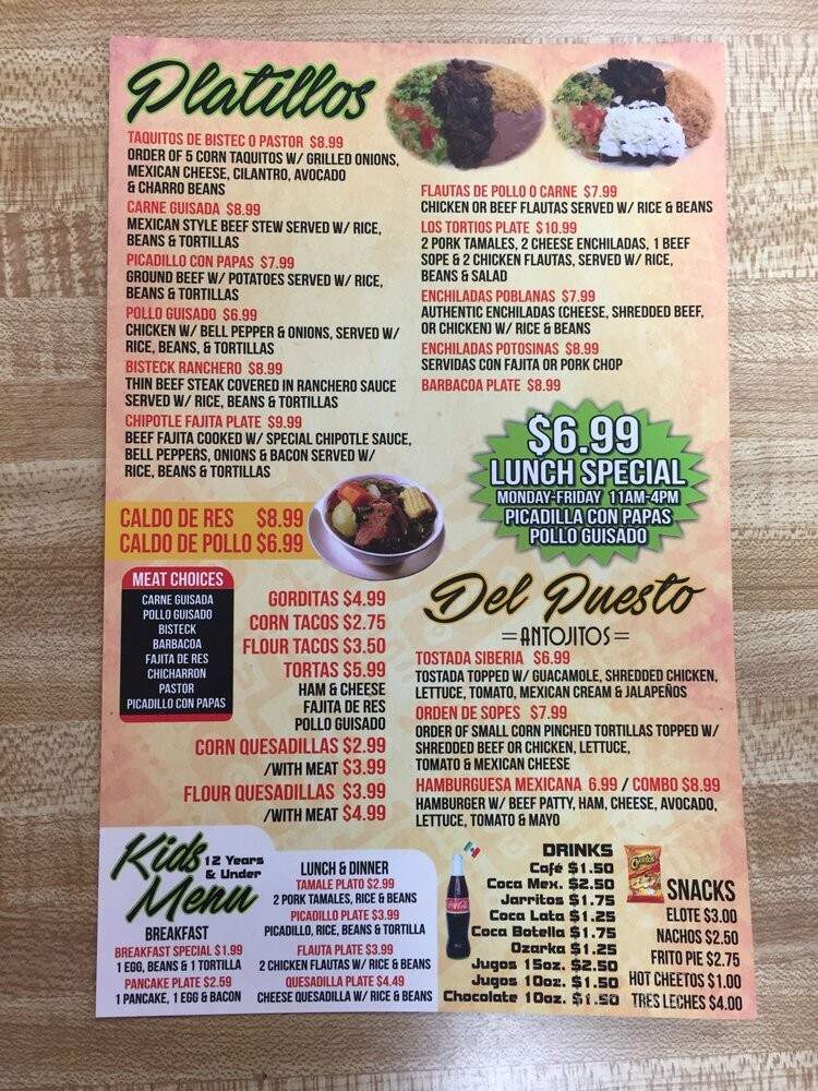 Lachiquita Bakery - Pasadena, TX menu_pic