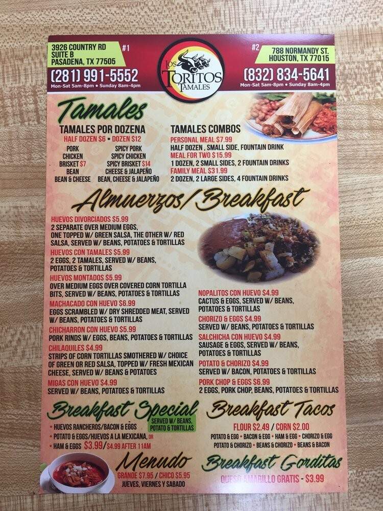Lachiquita Bakery - Pasadena, TX menu_pic