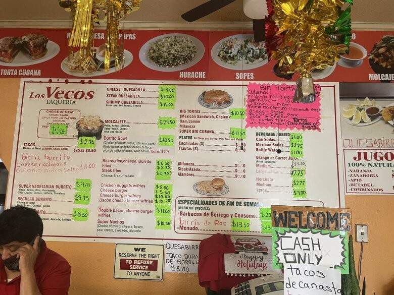 Los Vecos Taqueria - Hayward, CA menu_pic