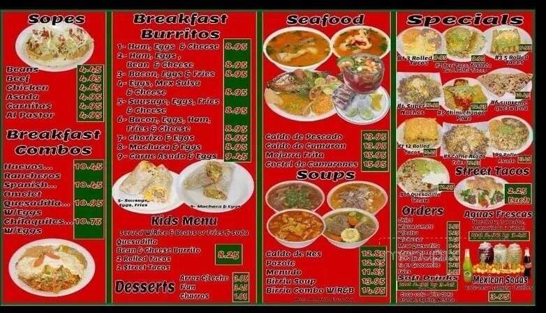Los Victors Mexican Food - Alamogordo, NM menu_pic