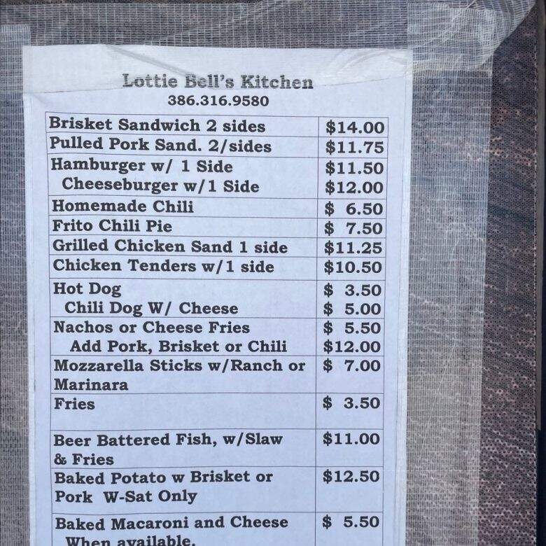 Lottie Bell's Kitchen - Ormond Beach, FL menu_pic