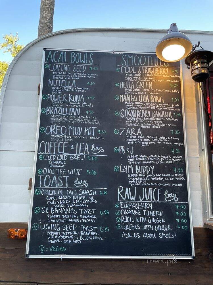 Loving Seed - Fresno, CA menu_pic