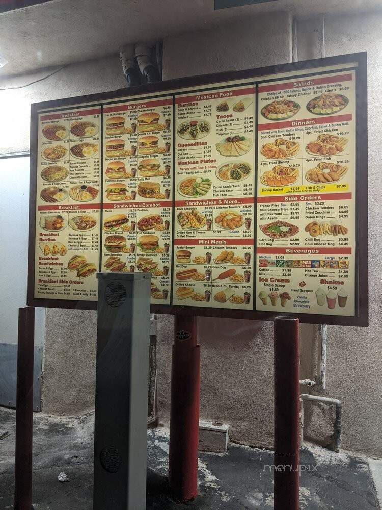 Lucky Guy's Burgers - Santa Ana, CA menu_pic