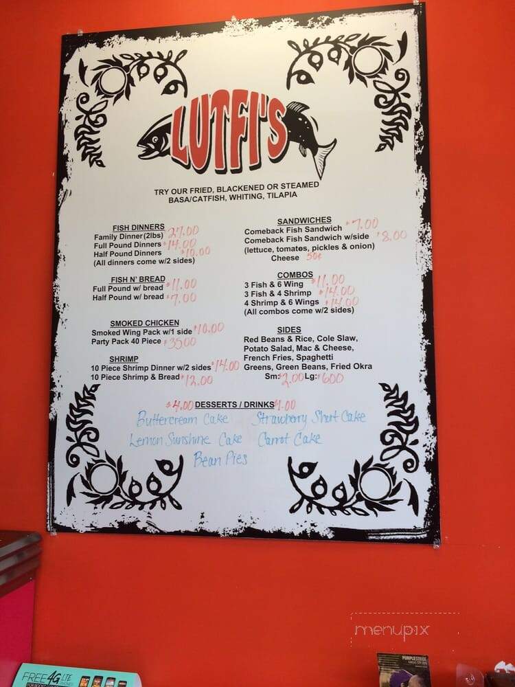 Lutfi's Fried Fish - Kansas City, MO menu_pic