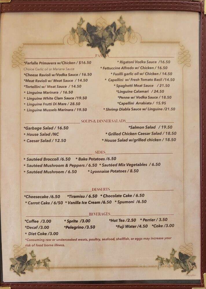 Luigi Restaurant - Chicago, IL menu_pic