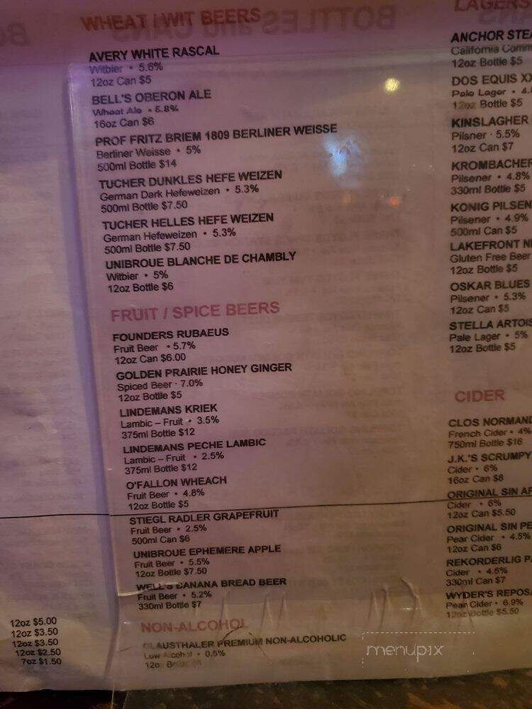 Lunar Brewing Company - Villa Park, IL menu_pic