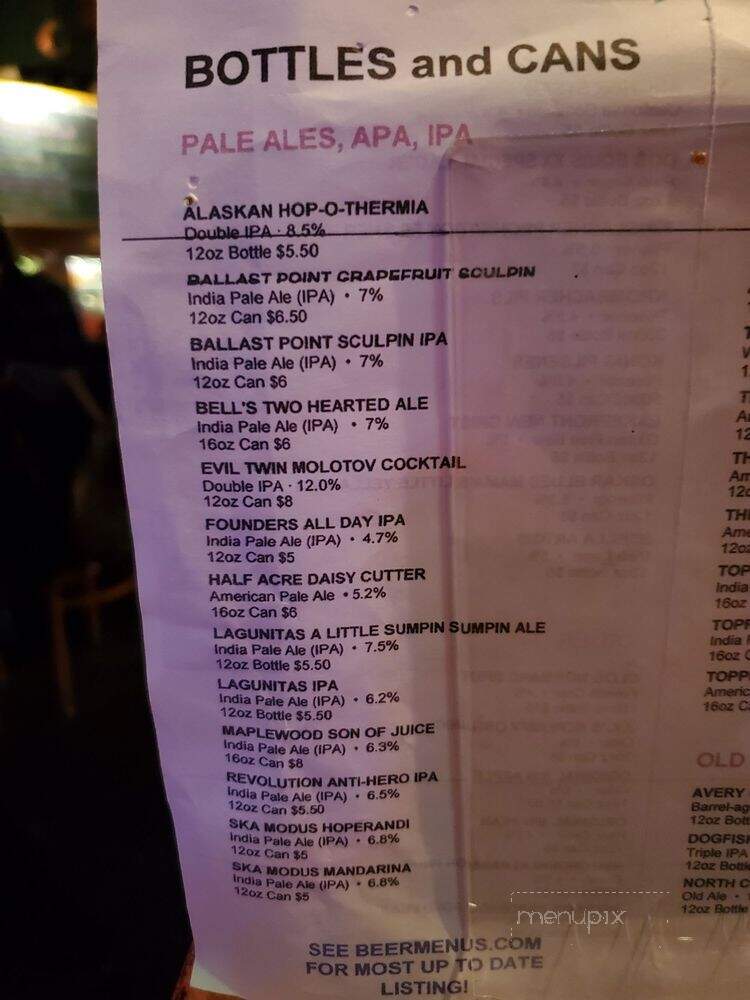 Lunar Brewing Company - Villa Park, IL menu_pic