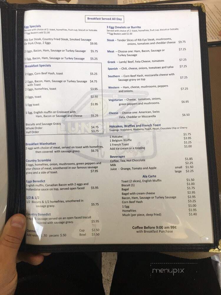 Lunch Box Cafe - San Antonio, TX menu_pic