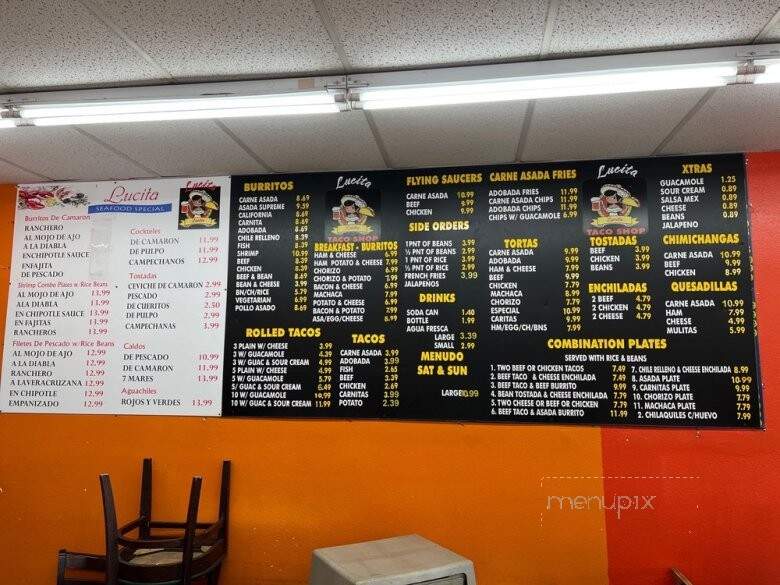 Luzitas - San Diego, CA menu_pic