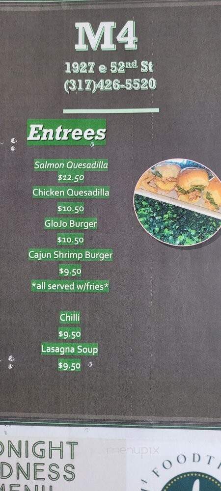 M4 Foodtique - Indianapolis, IN menu_pic