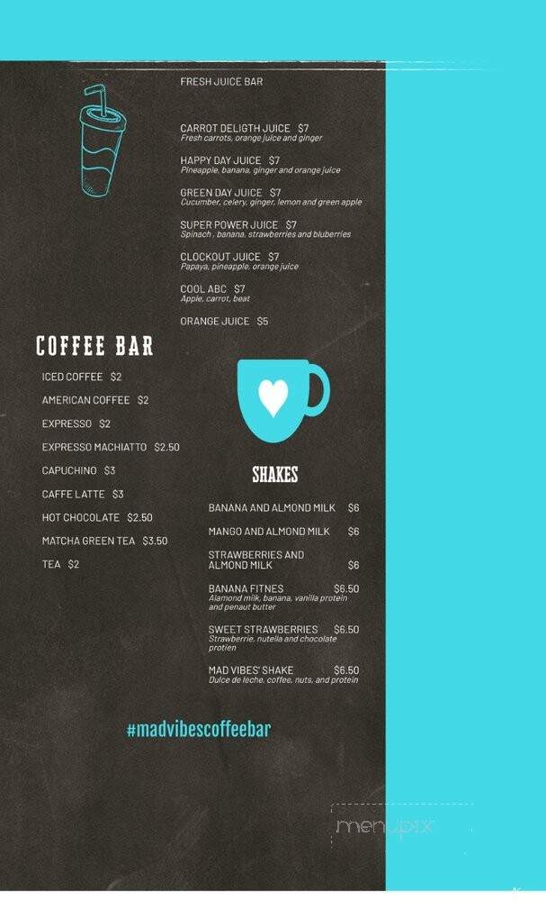 Mad Vibes - North Miami Beach, FL menu_pic