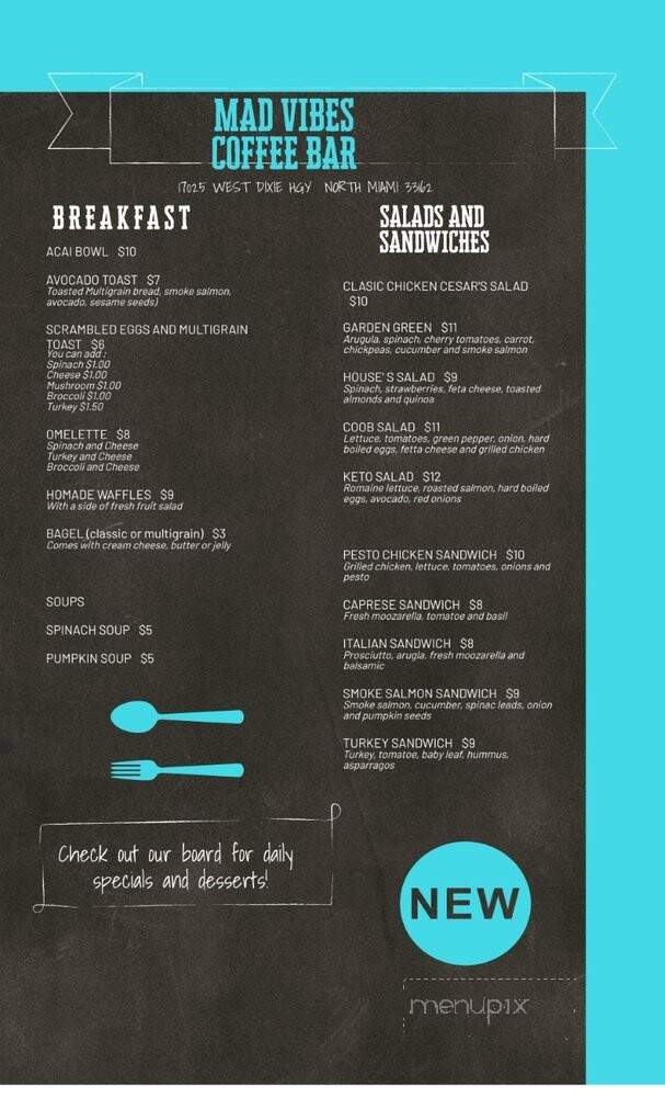 Mad Vibes - North Miami Beach, FL menu_pic