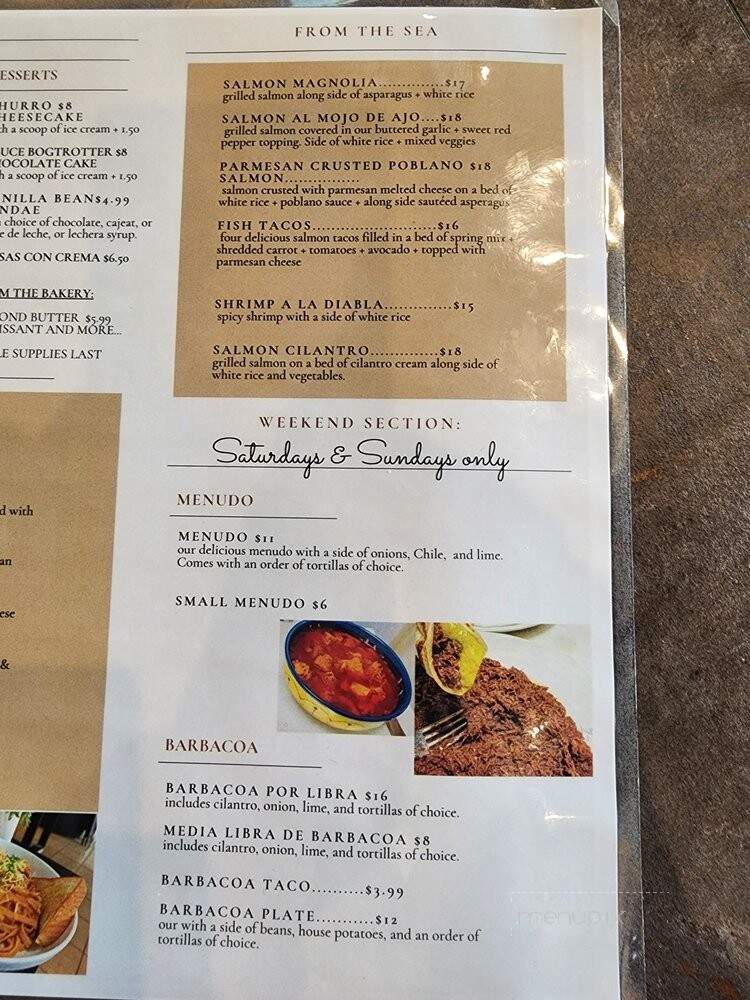 Magnolia Cafe & Grill - Laredo, TX menu_pic
