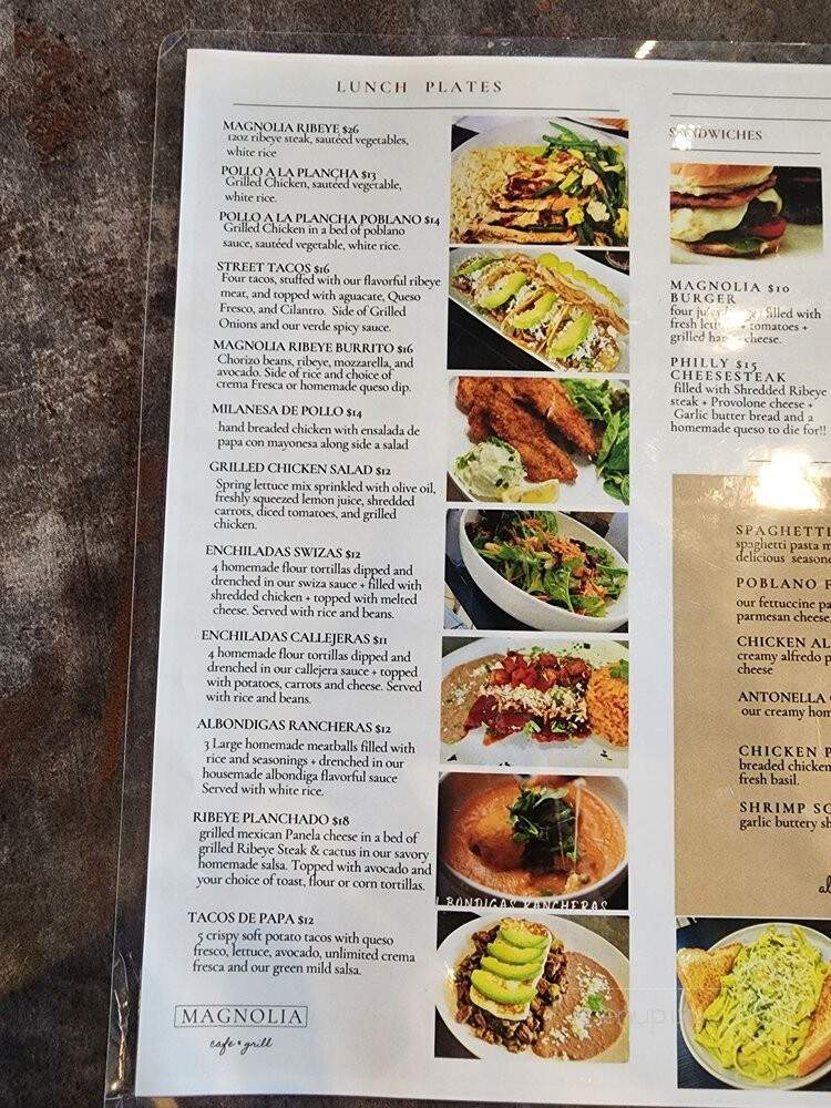 Magnolia Cafe & Grill - Laredo, TX menu_pic