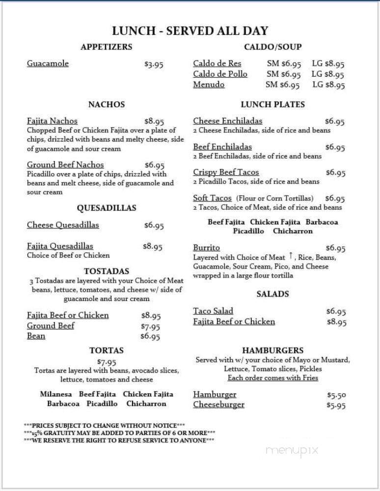Mago's Cafe - Dallas, TX menu_pic