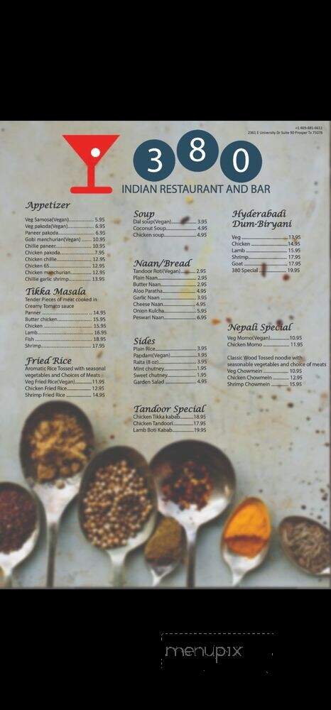 Maharaja Restaurant & Take Out - Prosper, TX menu_pic
