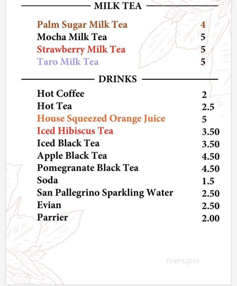 Main - Los Angeles, CA menu_pic