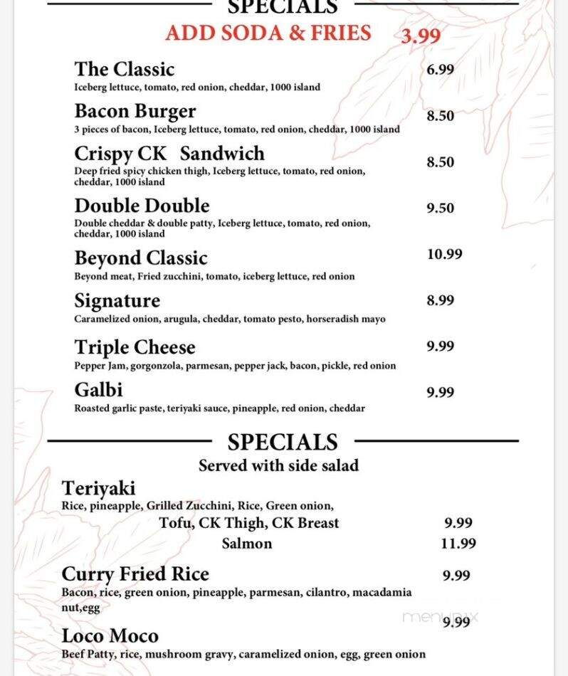 Main - Los Angeles, CA menu_pic