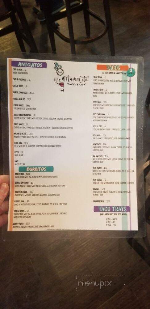 Mamacitas Taco Pub - Cedar Rapids, IA menu_pic
