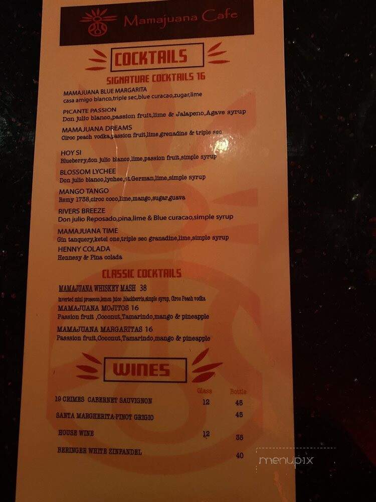 Mamajuana Cafe by The River - West New York, NJ menu_pic