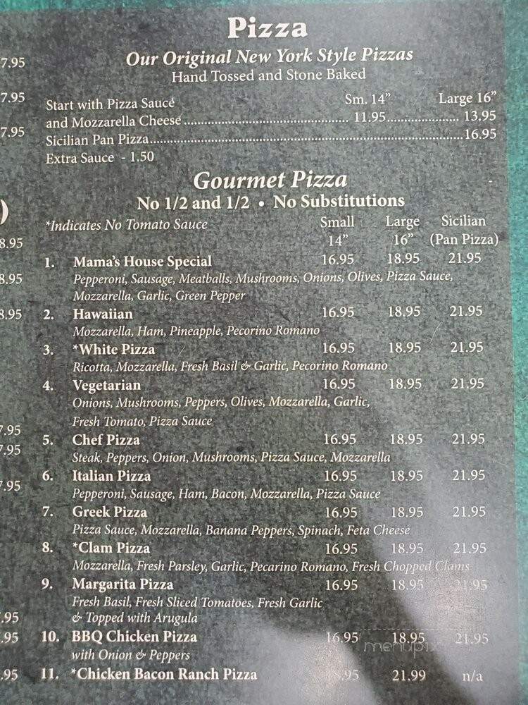 Mama Roma - Buckhannon, WV menu_pic