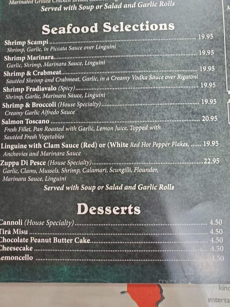 Mama Roma - Buckhannon, WV menu_pic