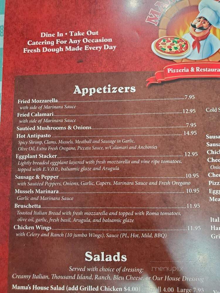 Mama Roma - Buckhannon, WV menu_pic