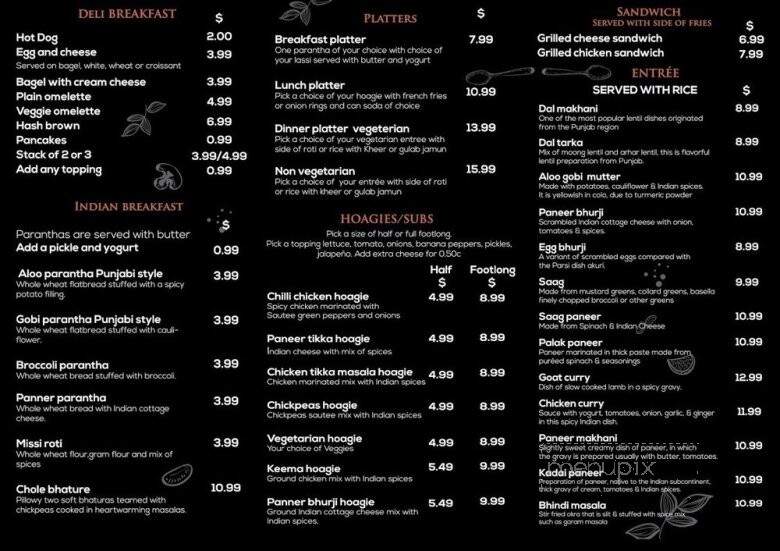 Mama's Indian Kitchen - Magnolia, NJ menu_pic