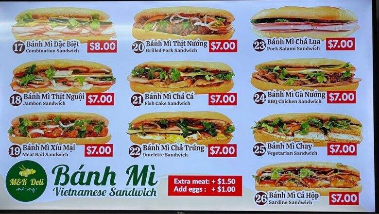 M & K Bakery - Tacoma, WA menu_pic