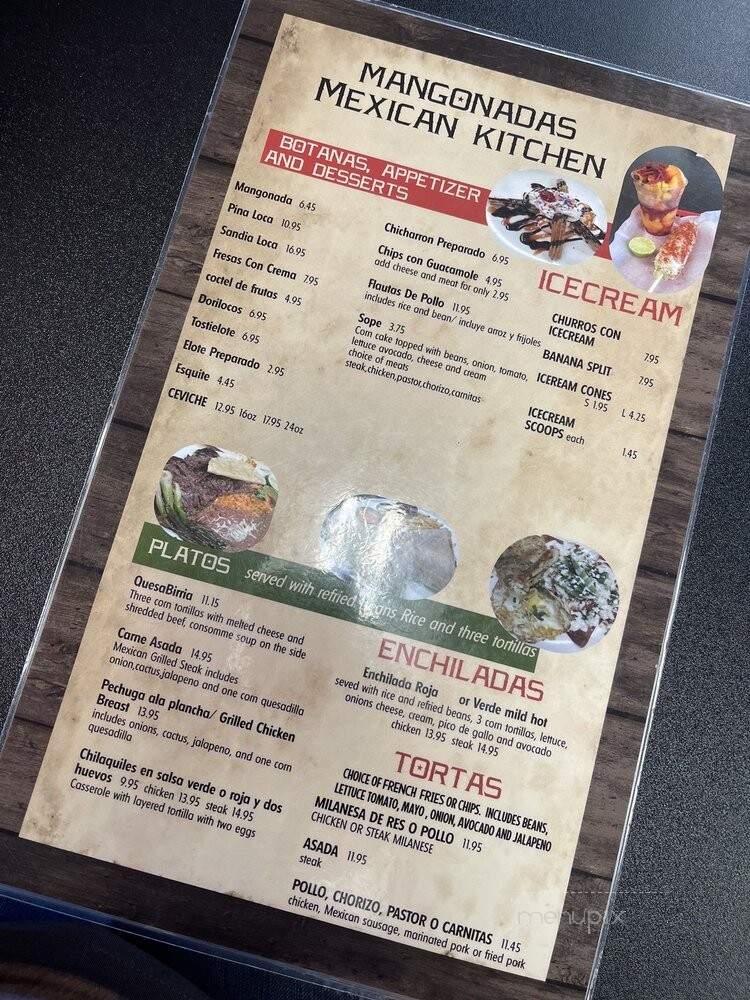 Mangonadas Mexican Kitchen - Tampa, FL menu_pic