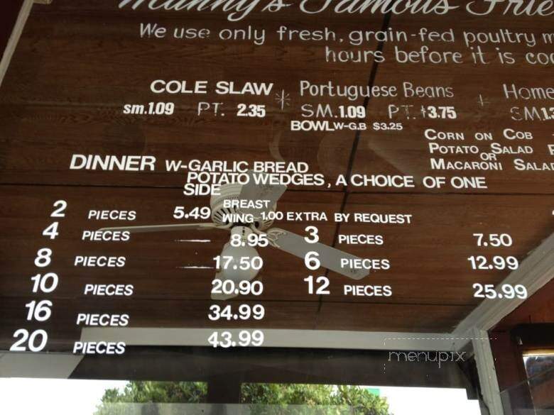 Manny's Drive In's - Stockton, CA menu_pic