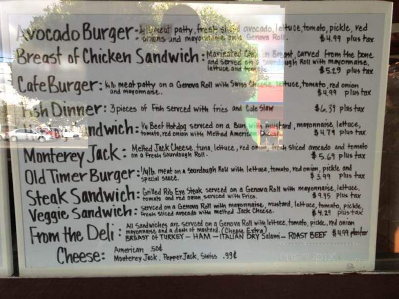 Manny's Drive In's - Stockton, CA menu_pic