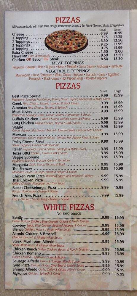 Mansfield Best Pizza - Mansfield, MA menu_pic