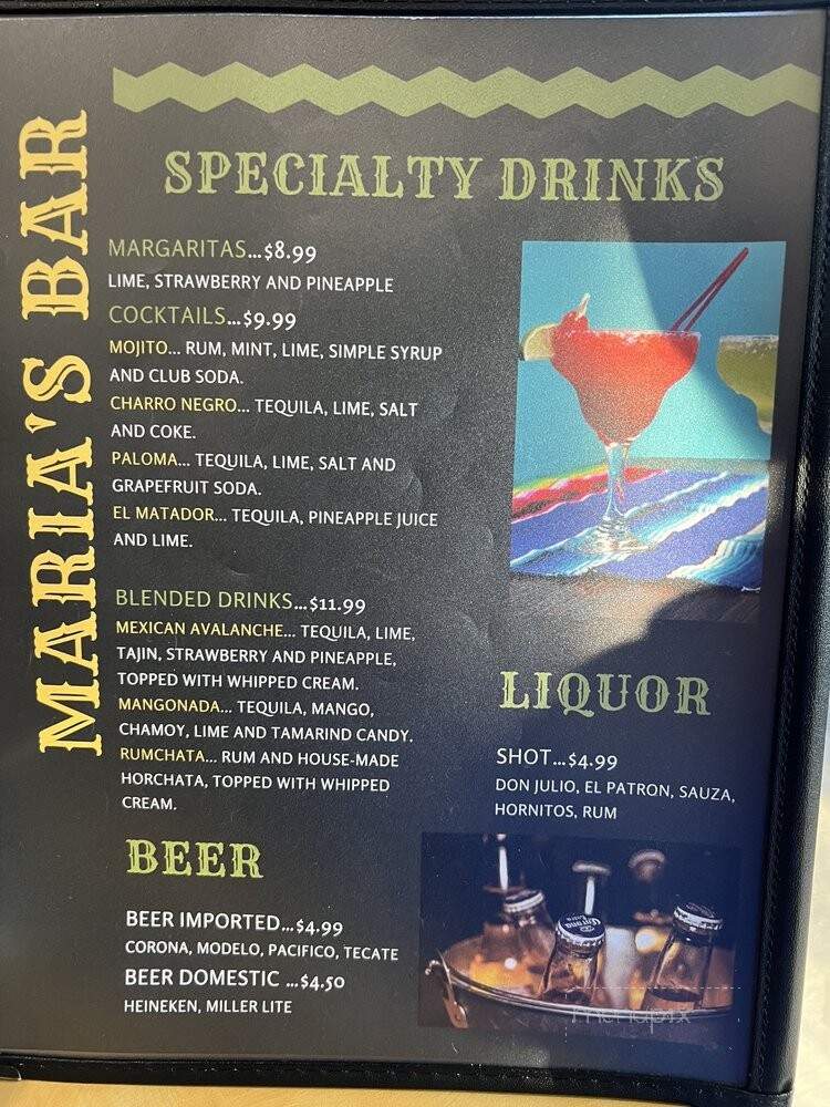 Maria's Restaurant - Sultan, WA menu_pic