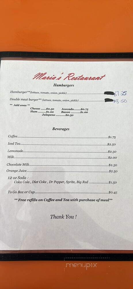 Mar Y Tiera Restaurant - Zapata, TX menu_pic