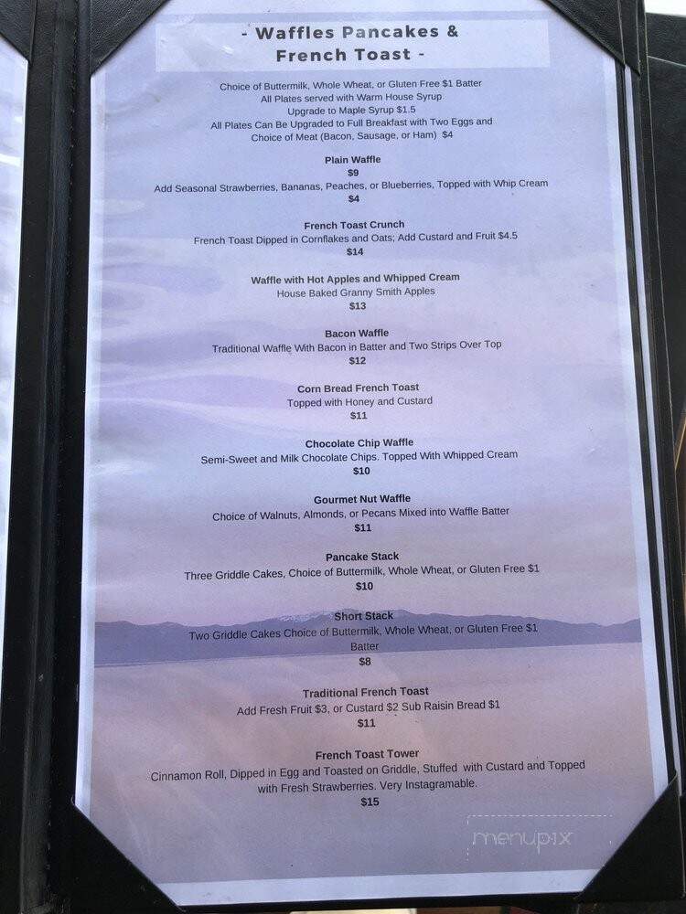 Marina Breakfast Company - Tahoe City, CA menu_pic