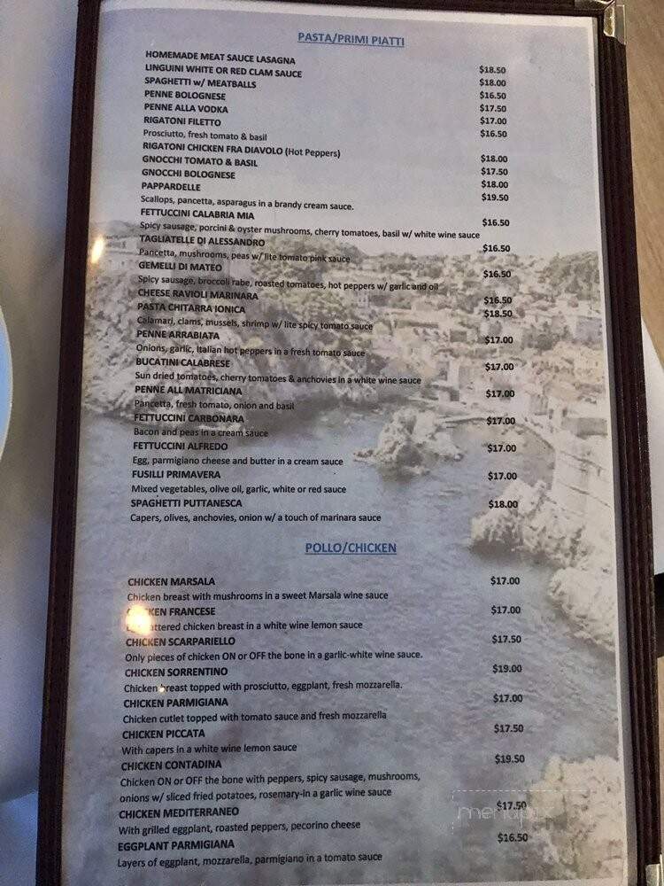 Marina Di Calabria - New Rochelle, NY menu_pic