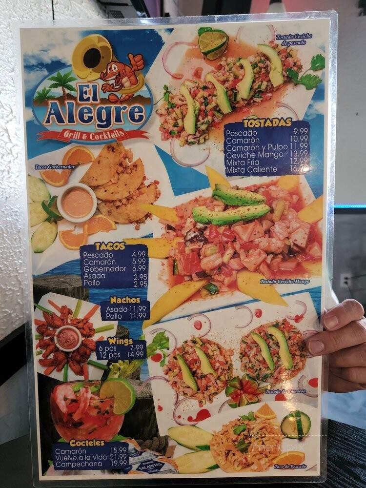 Mariscos El Alegre - Anaheim, CA menu_pic