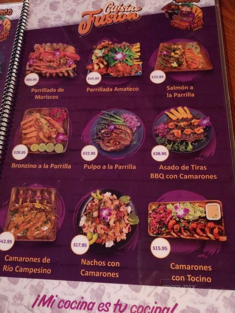 Mariscos el Amateco y Mas - Van Nuys, CA menu_pic