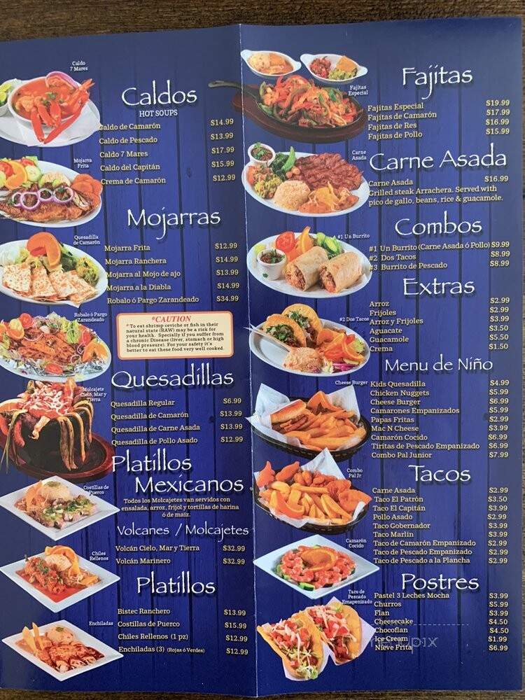 Mariscos El Capitan - Santa Ana, CA menu_pic