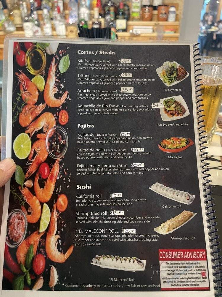 Mariscos El Malecon - North Richland Hills, TX menu_pic