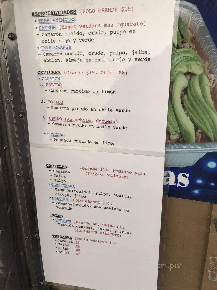 Mariscos Estilo Nayarit - Los Angeles, CA menu_pic