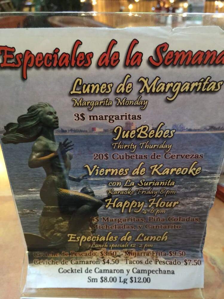Mariscos La Sirena - Santa Ana, CA menu_pic