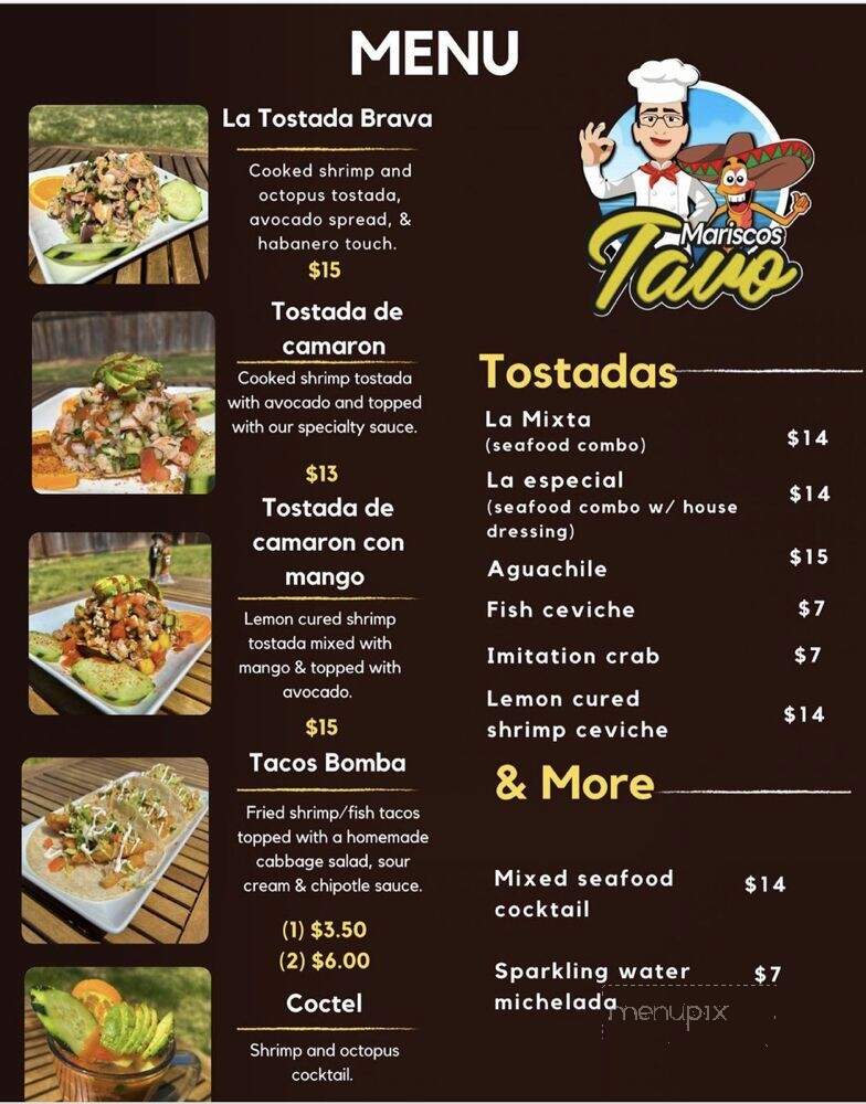 Mariscos Tavo - Covina, CA menu_pic