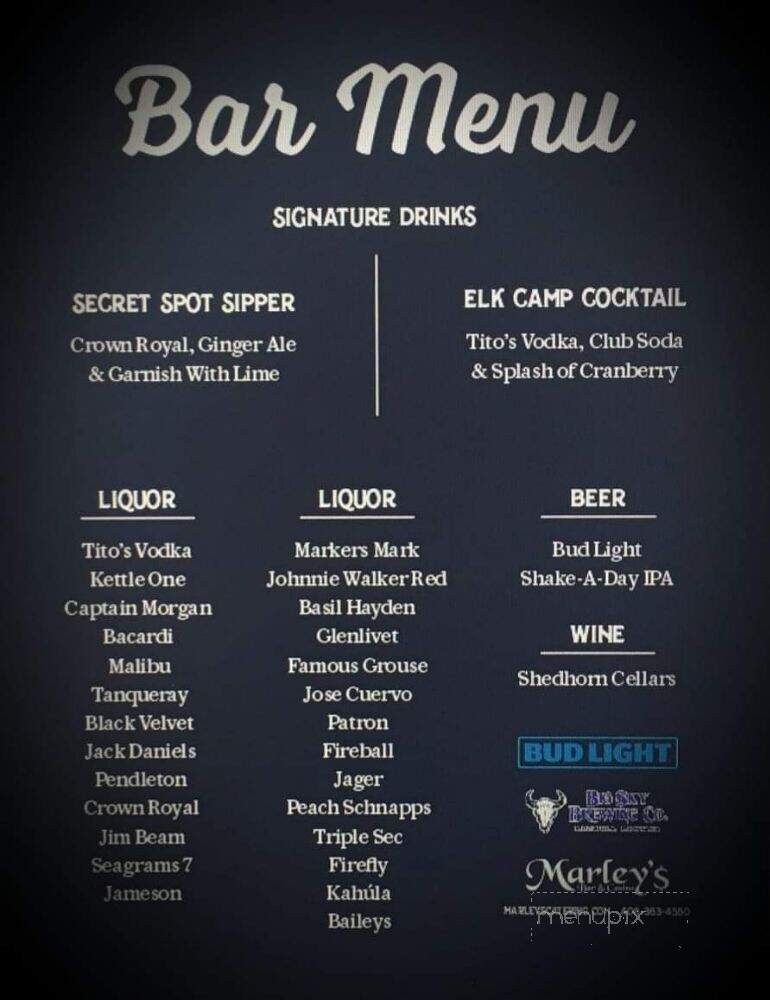 Corner Sports Bar & Casino LLC - Hamilton, MT menu_pic