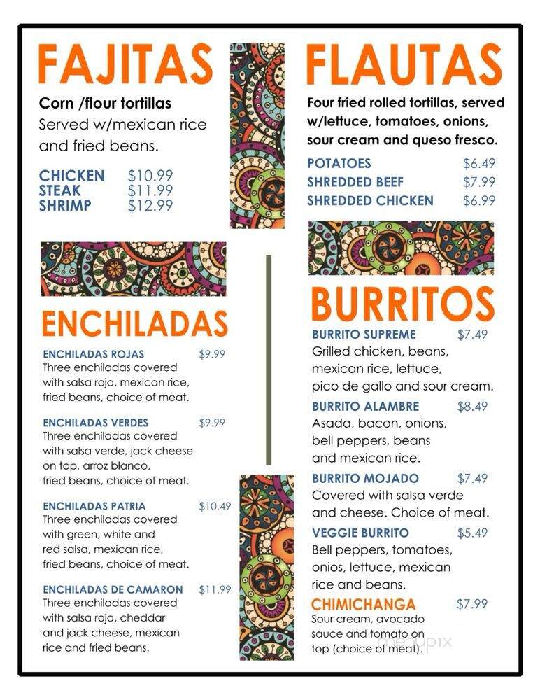 Marlo's Club & Mexican Restuarant - Fresno, CA menu_pic