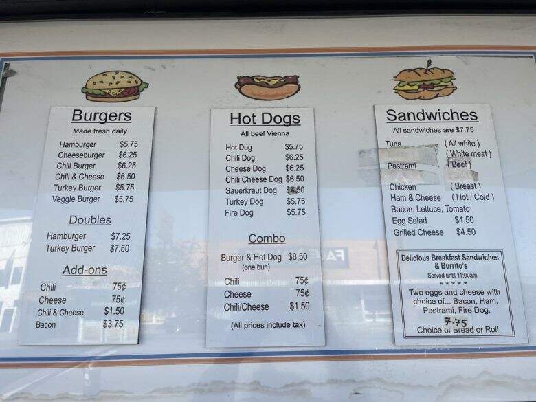 Marty's Hamburger Stand - Los Angeles, CA menu_pic