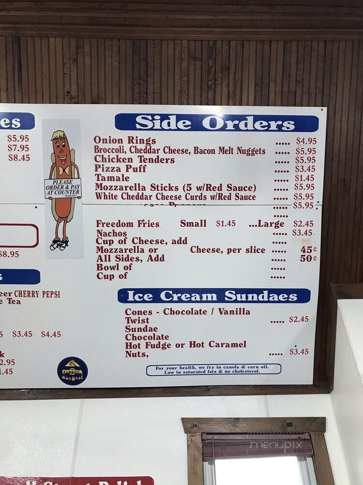 Mary's Place - Lake Delton, WI menu_pic